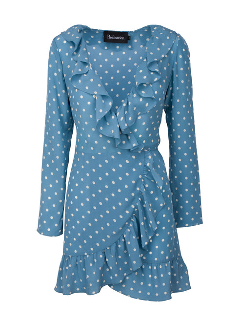 Rent Alexandra Dress - Dusty Blue - Hire Society