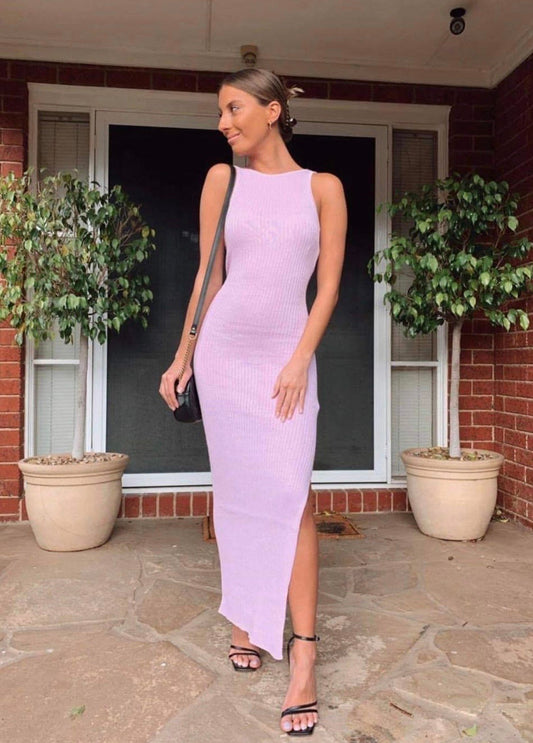 Riviera Knit Midi - Lilac (FOR SALE)